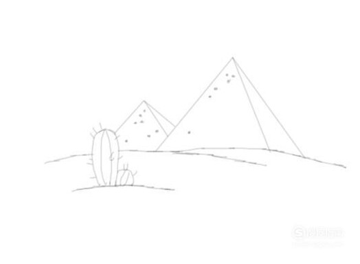 金字塔简笔画怎么画 金字塔的画法