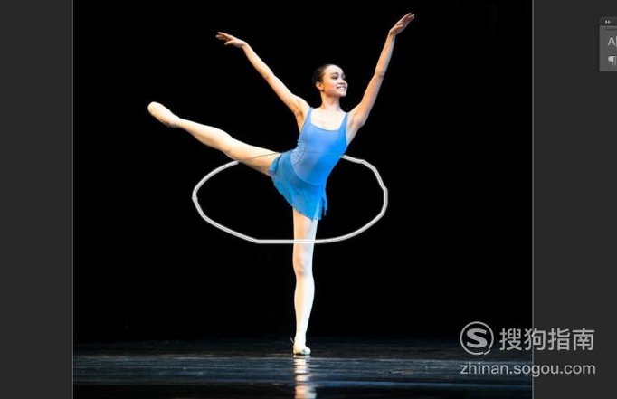 使用ps给跳芭蕾舞的舞者添加光环的方法