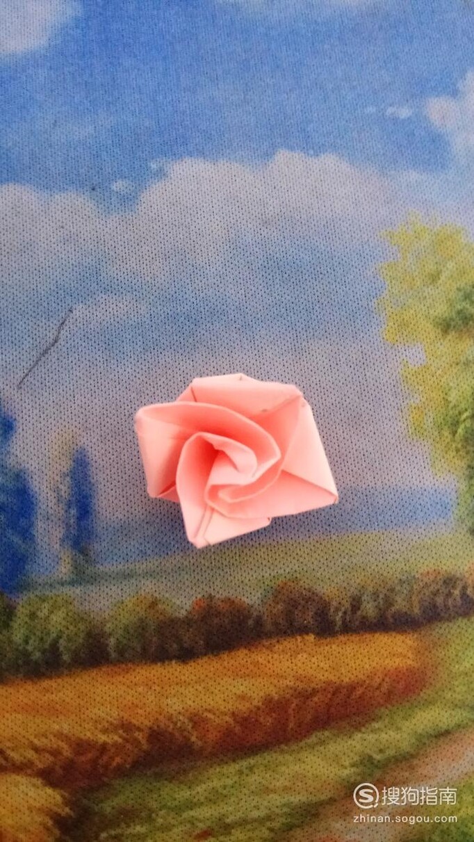 彩色折纸简单做花