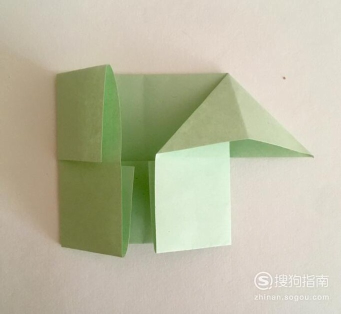 手工折纸房子，简单的漂亮立体小房子的折法图解
