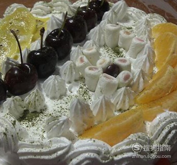 奶油水果装饰蛋糕的做法