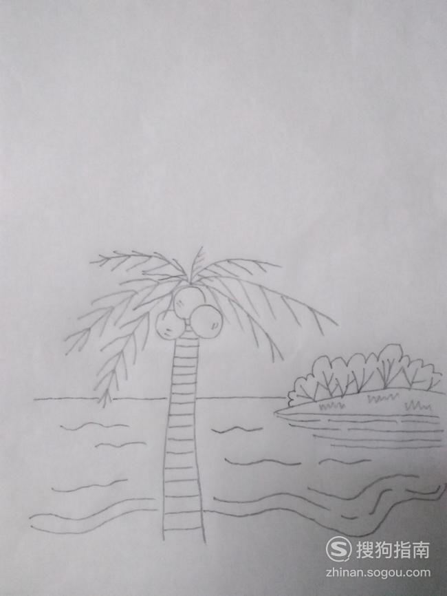 儿童海边风景简笔画法