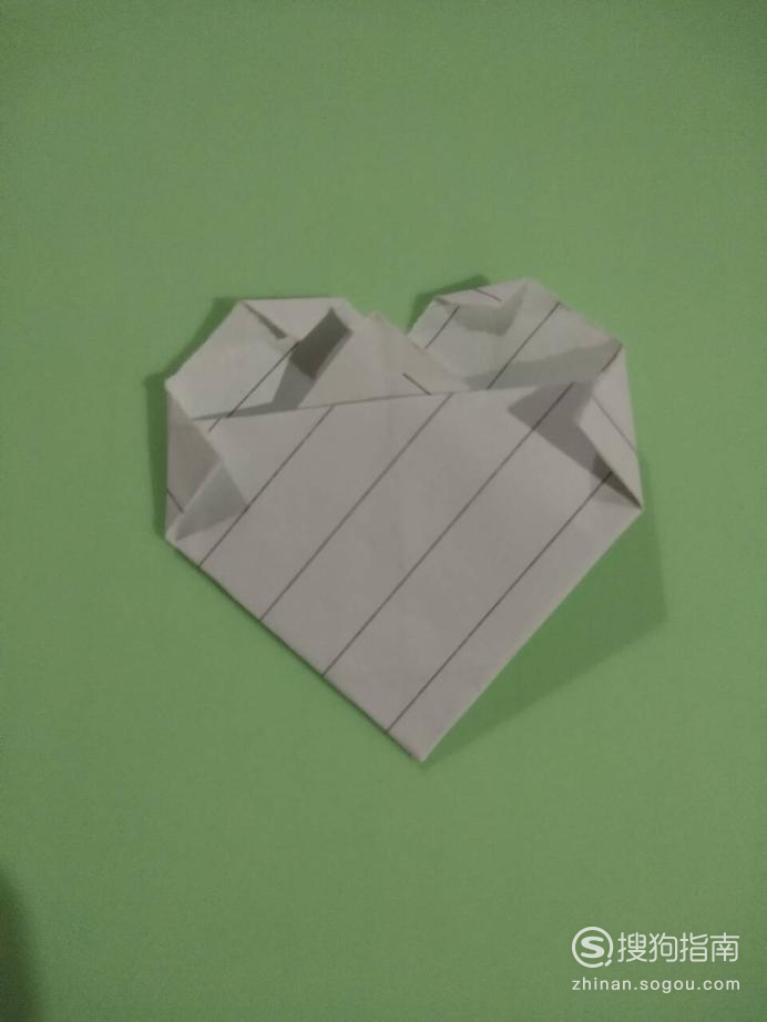 情人节爱心怎么折 正方形纸爱心的折法 纸心叠法